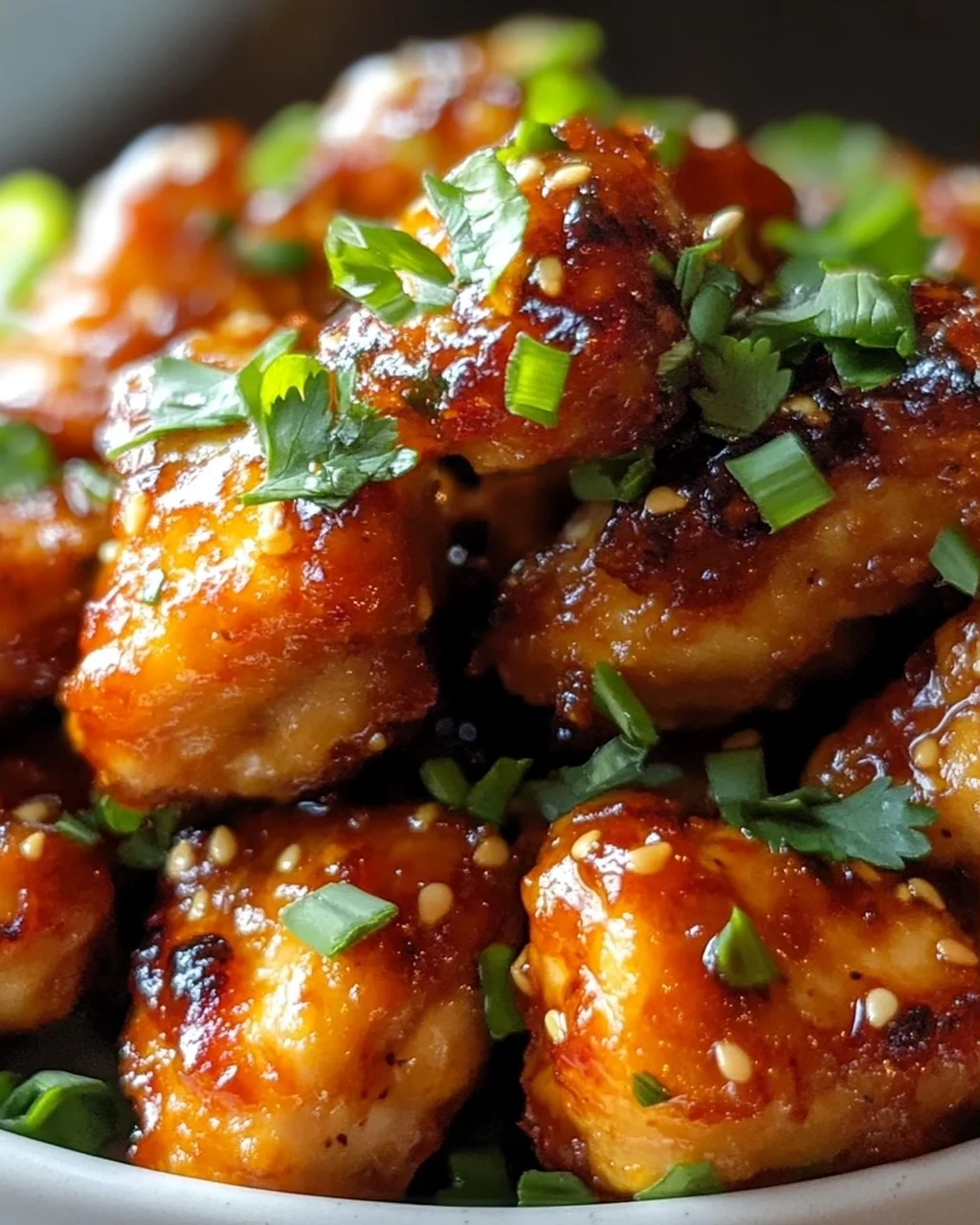 Air Fryer: Süß-scharfe Thai-Hühnchenbissen mit Chili-Glasur