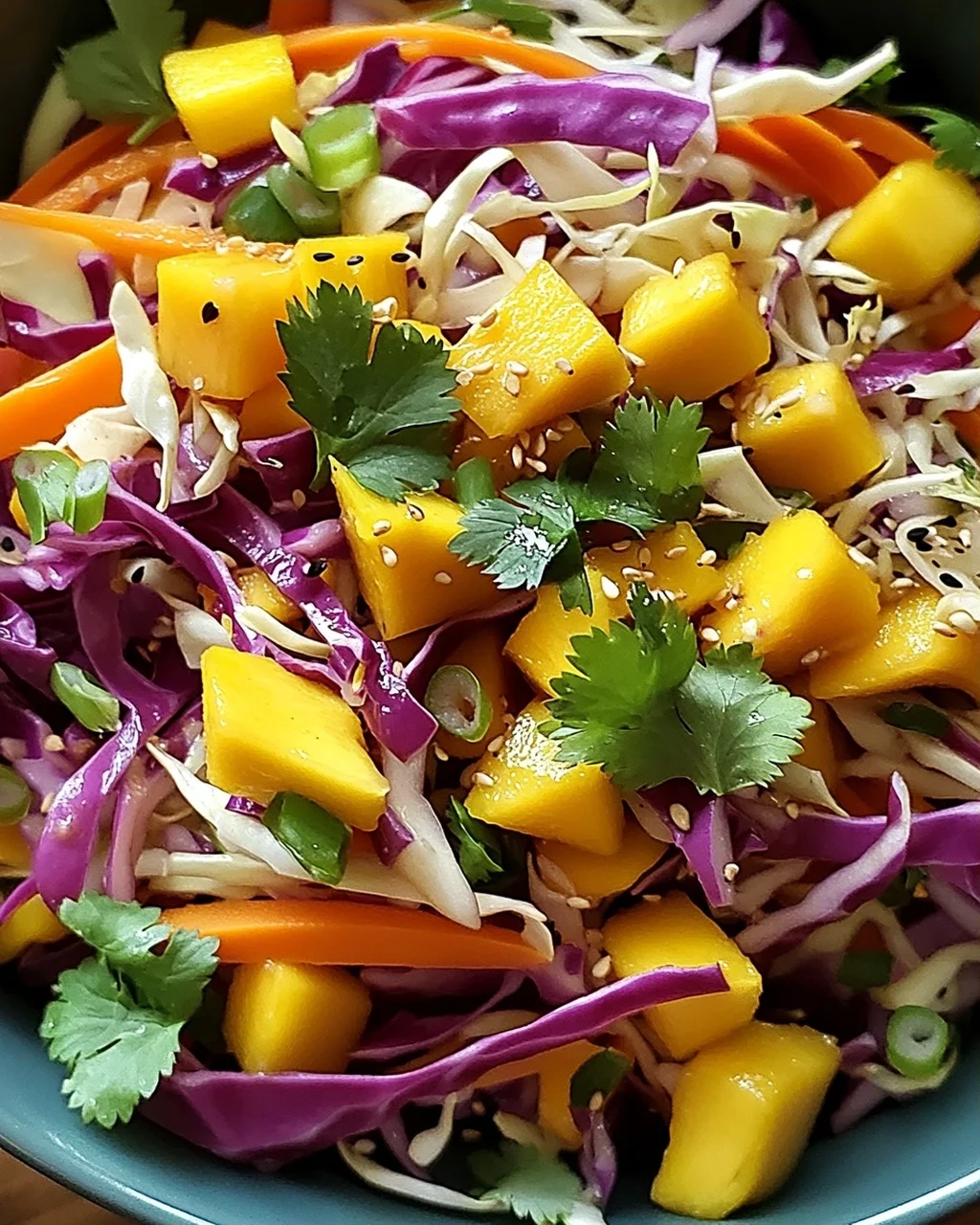 Asiatischer Spitzkohl-Mango-Salat