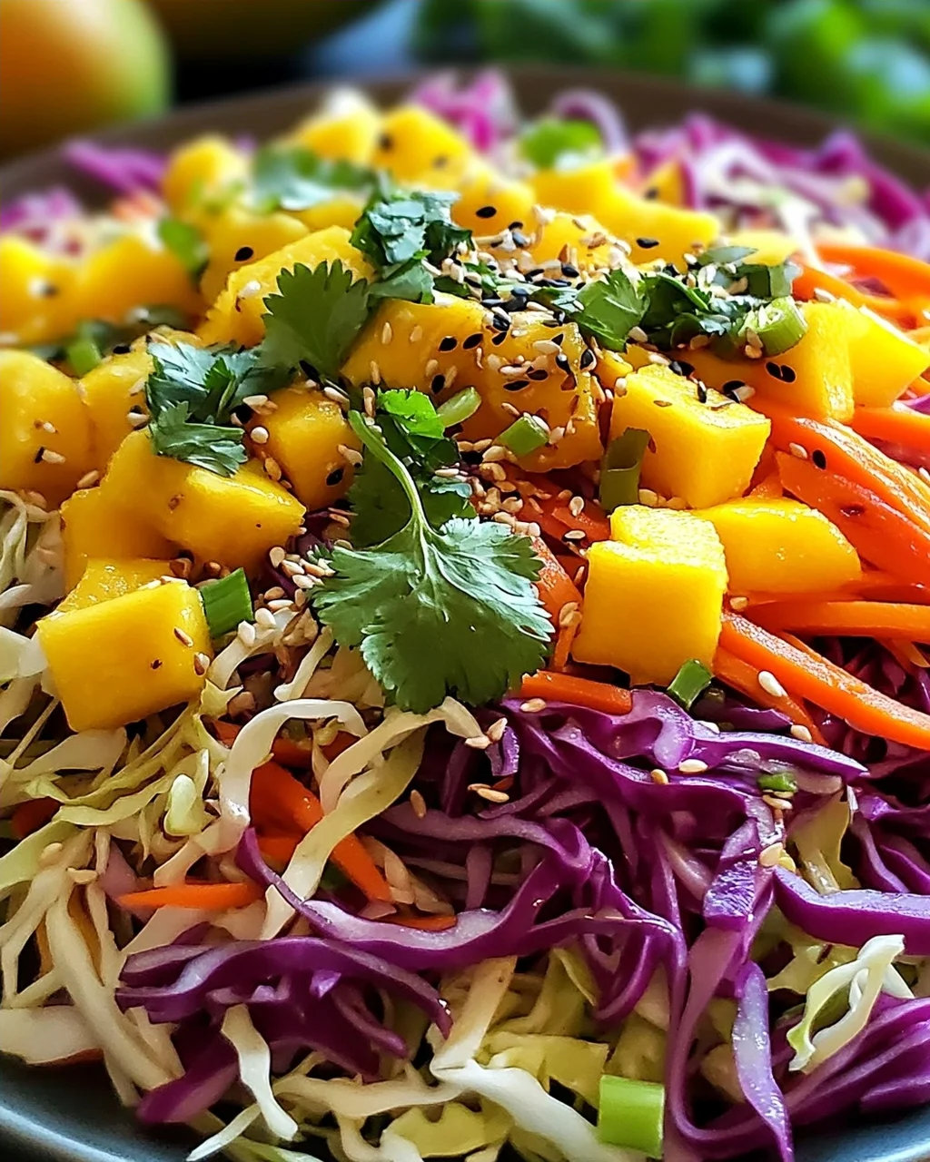 Asiatischer Spitzkohl-Mango-Salat