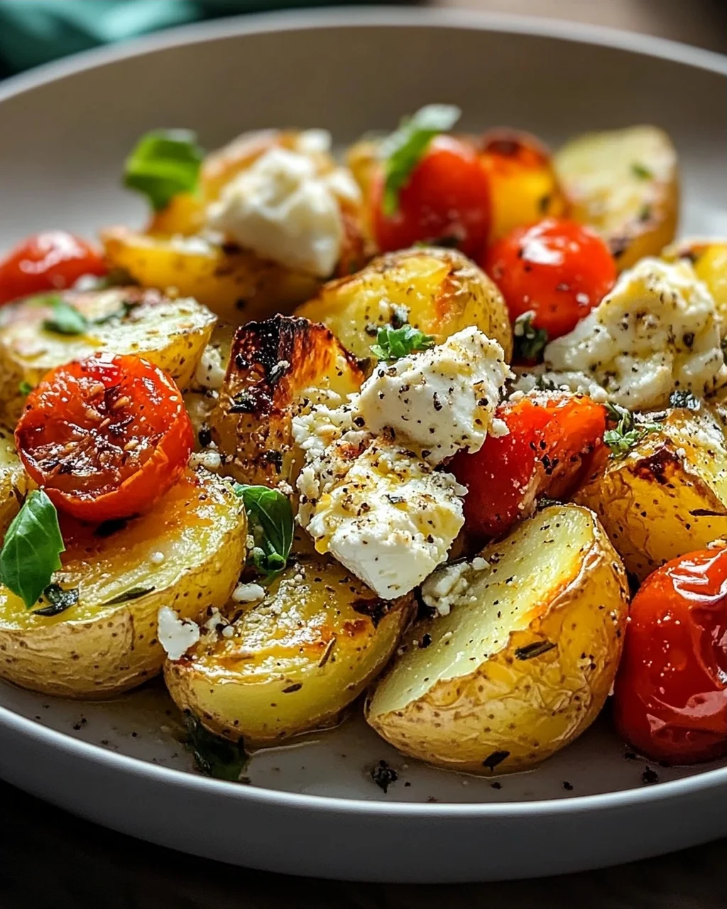 Baked Feta Kartoffeln: Gesundes und einfaches Ofengericht