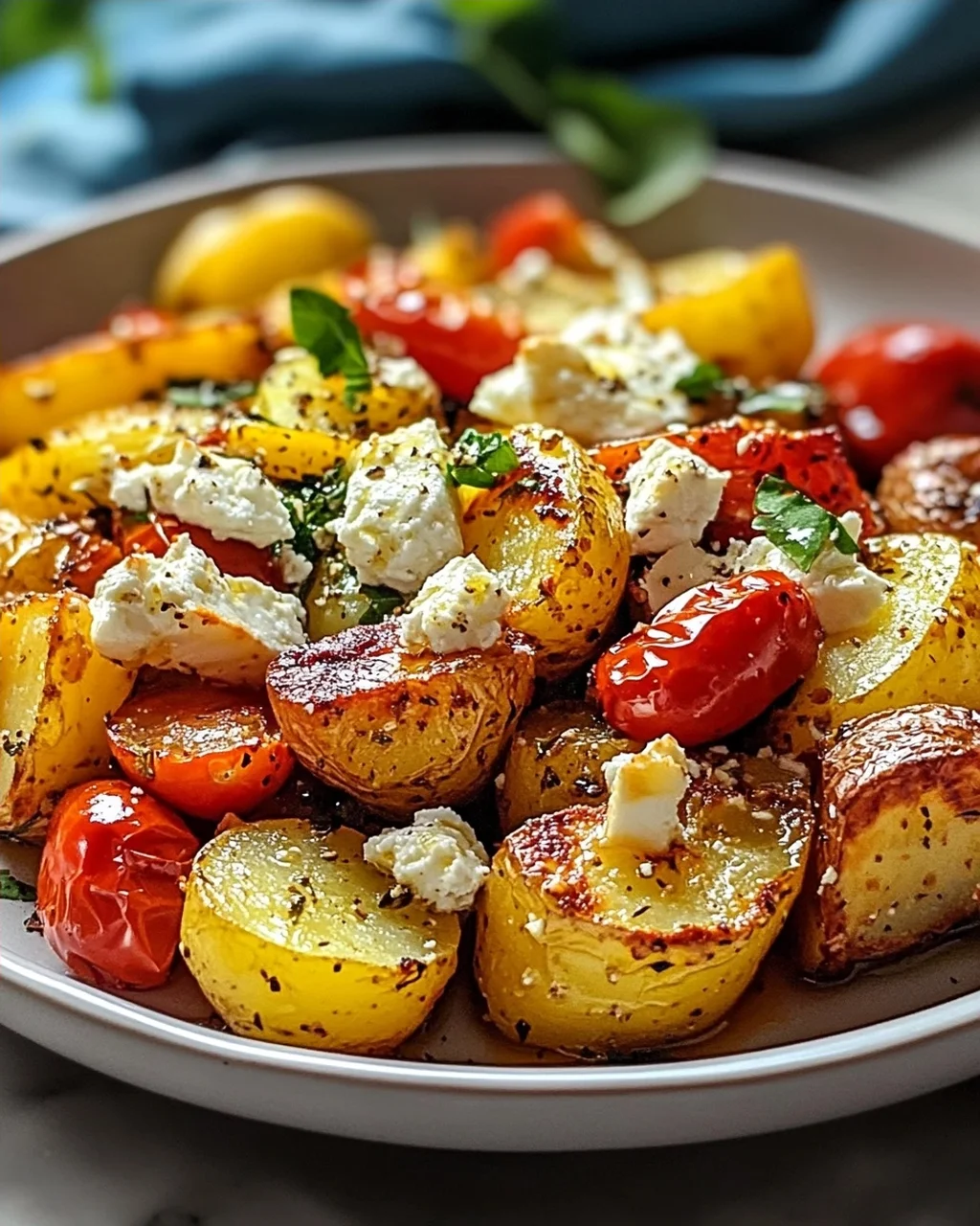 Baked Feta Kartoffeln: Gesundes und einfaches Ofengericht