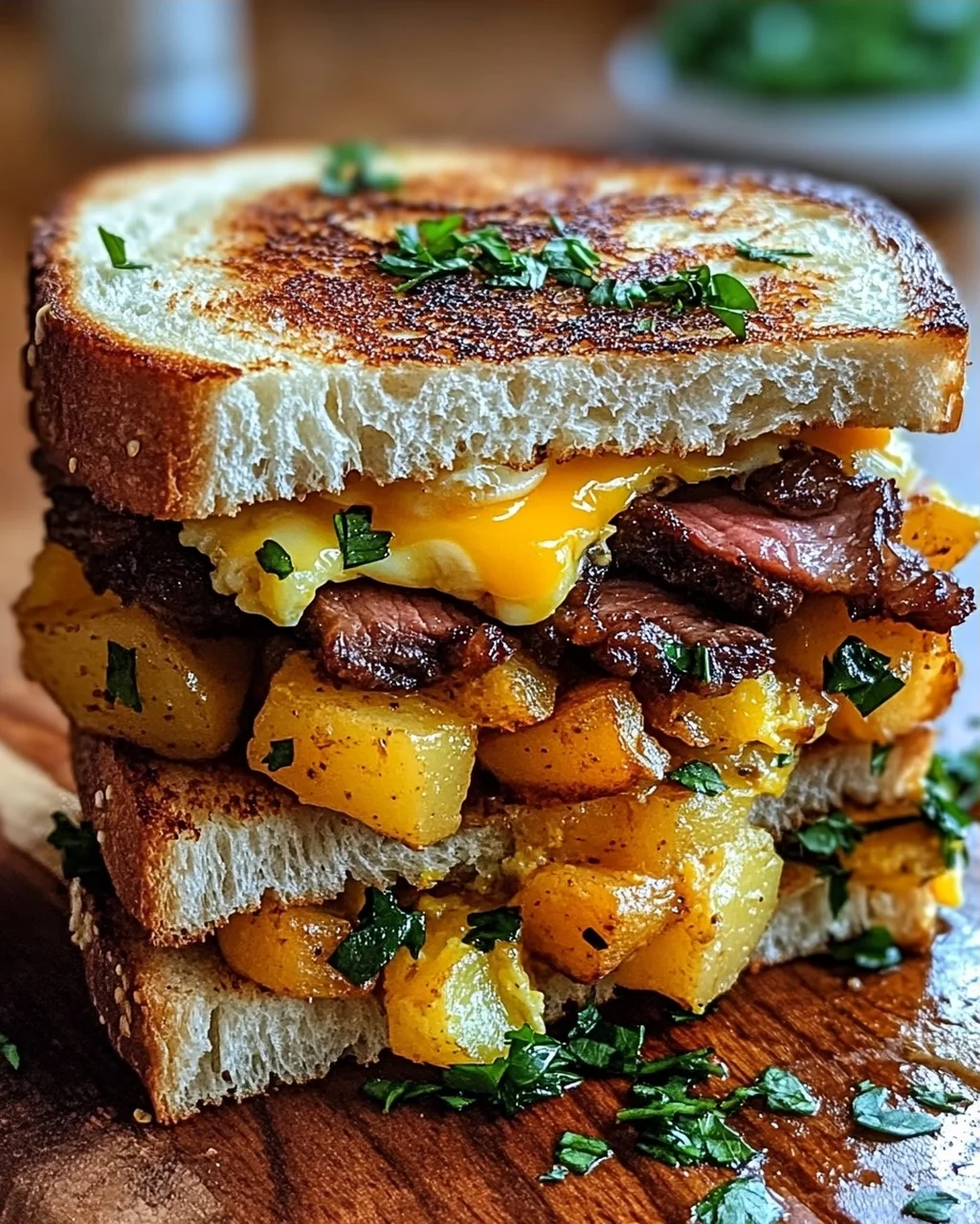 Bauernfrühstücks-Sandwich