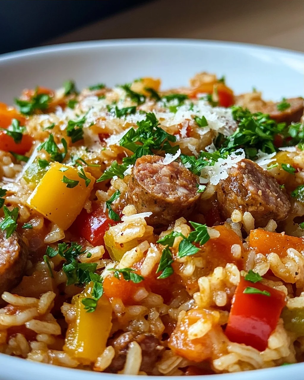 Best One Pan Italian Beef Sausage & Rice for Busy Nights