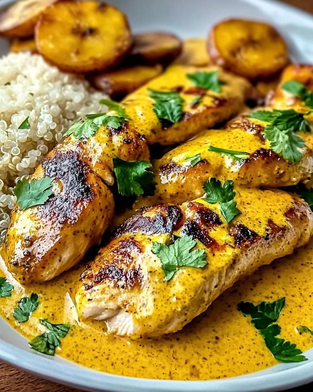 Churu-Hühnchen Amarillo mit cremiger Sauce