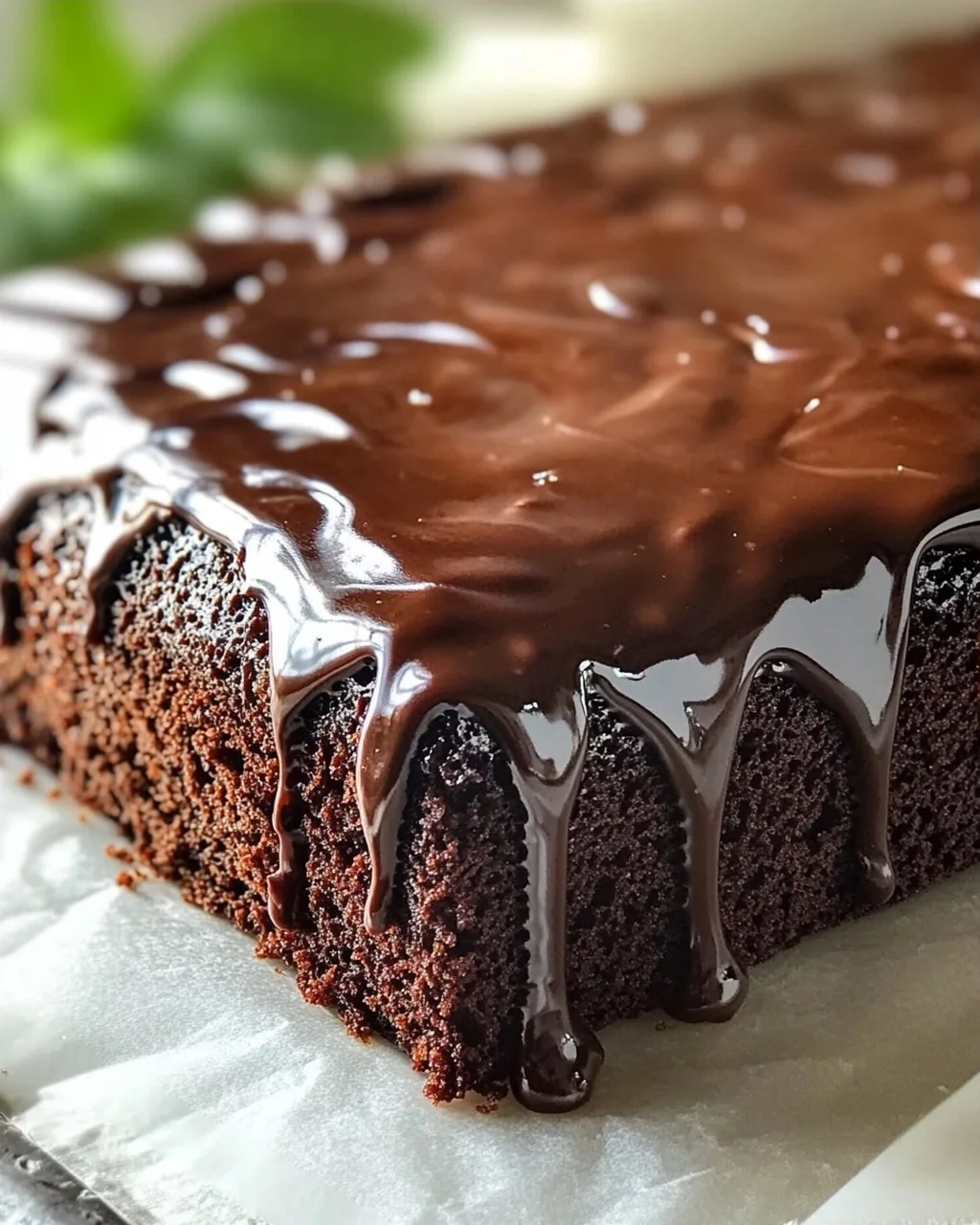 Einfacher Schoko Blechkuchen mit Glasur – Schnell und Lecker!