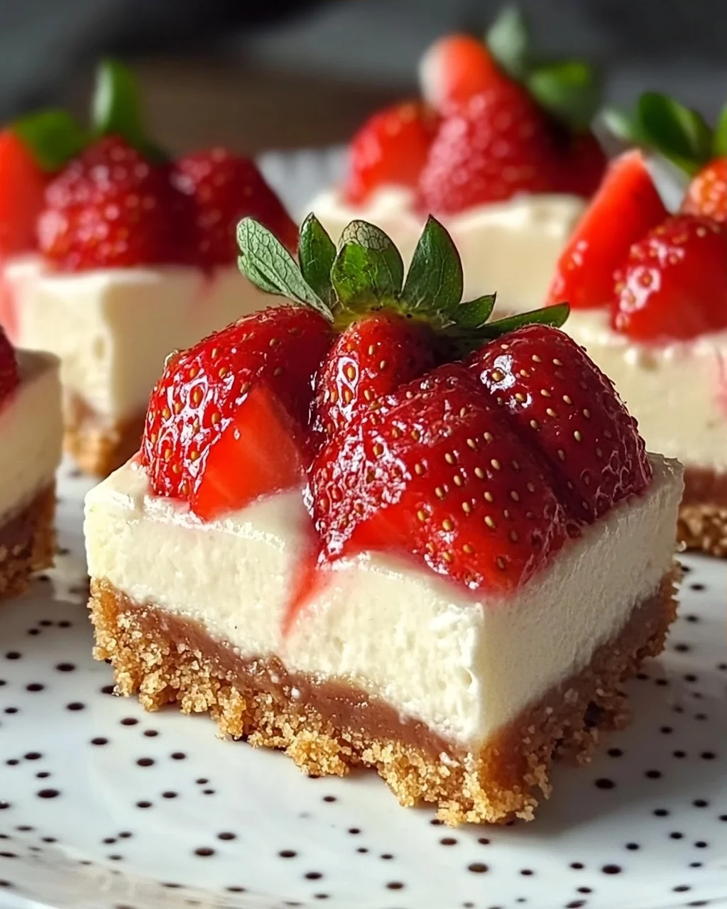 Erdbeer-Cheesecake-Häppchen