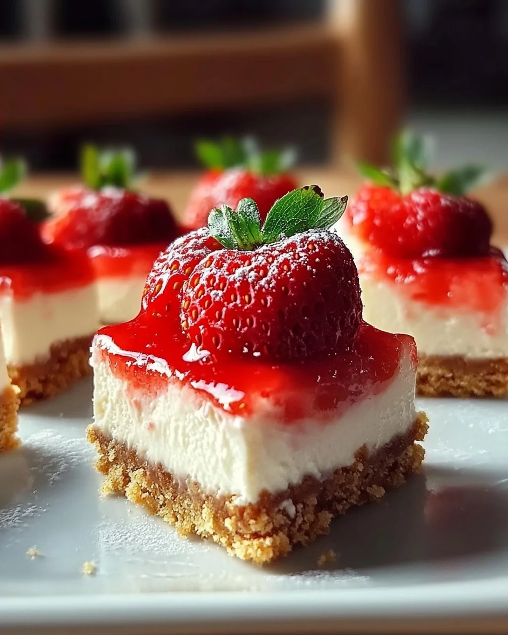 Erdbeer-Cheesecake-Häppchen