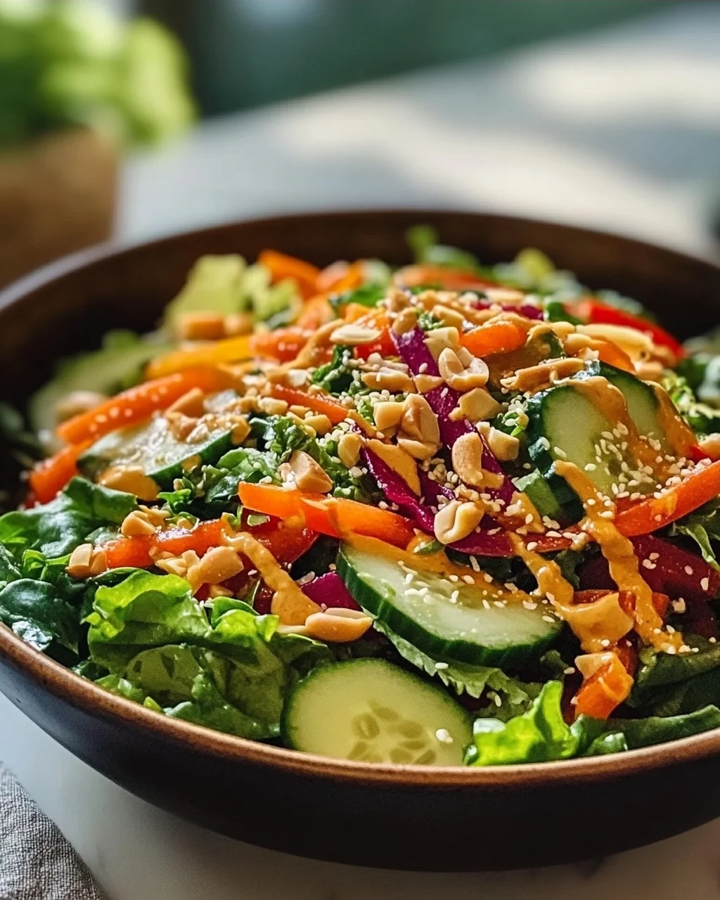 Erdnuss Knusper Salat: Ultimatives Rezept für deine Sinne!