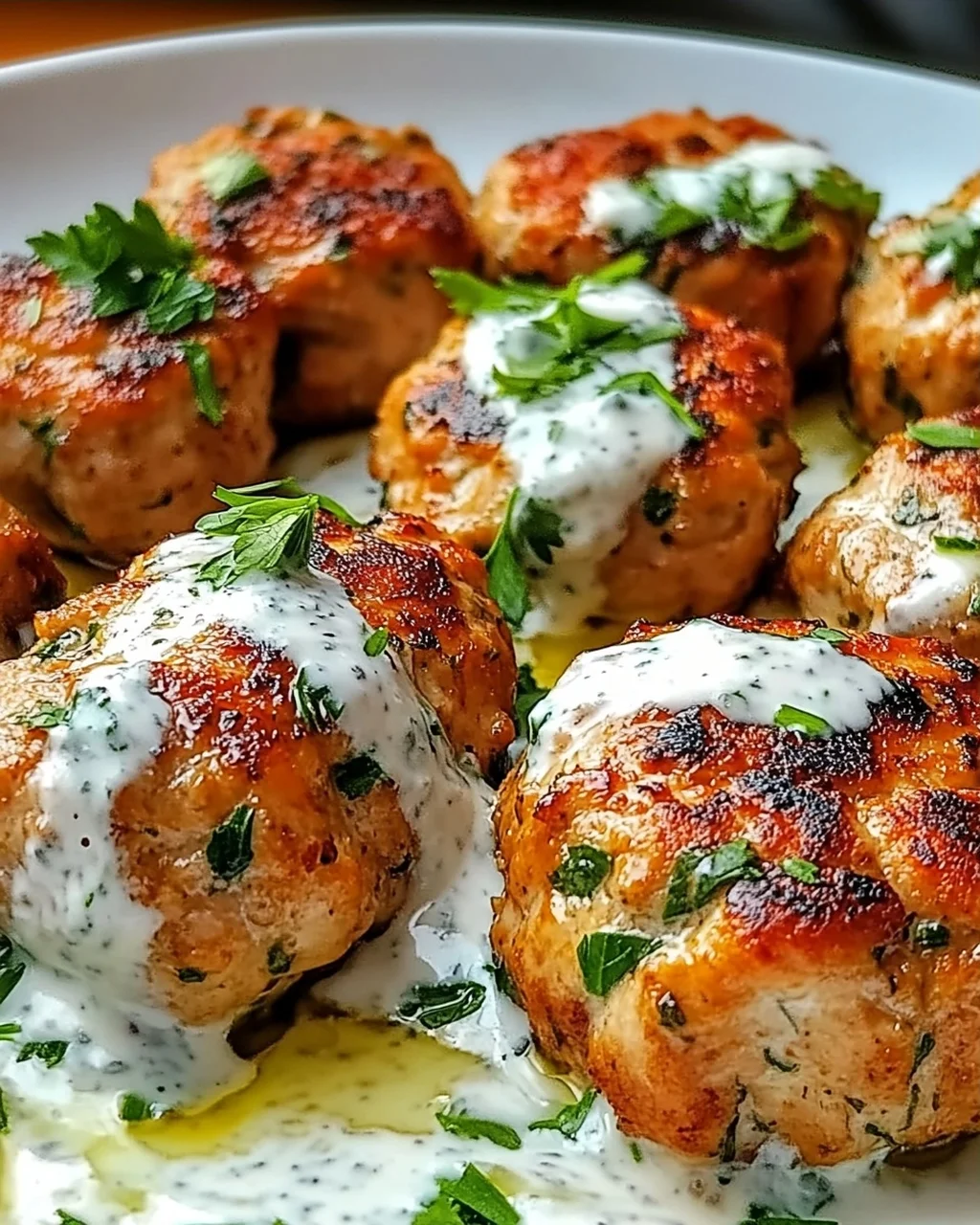 Hähnchen-Kofta mit Knoblauch-Joghurt-Sauce genießen