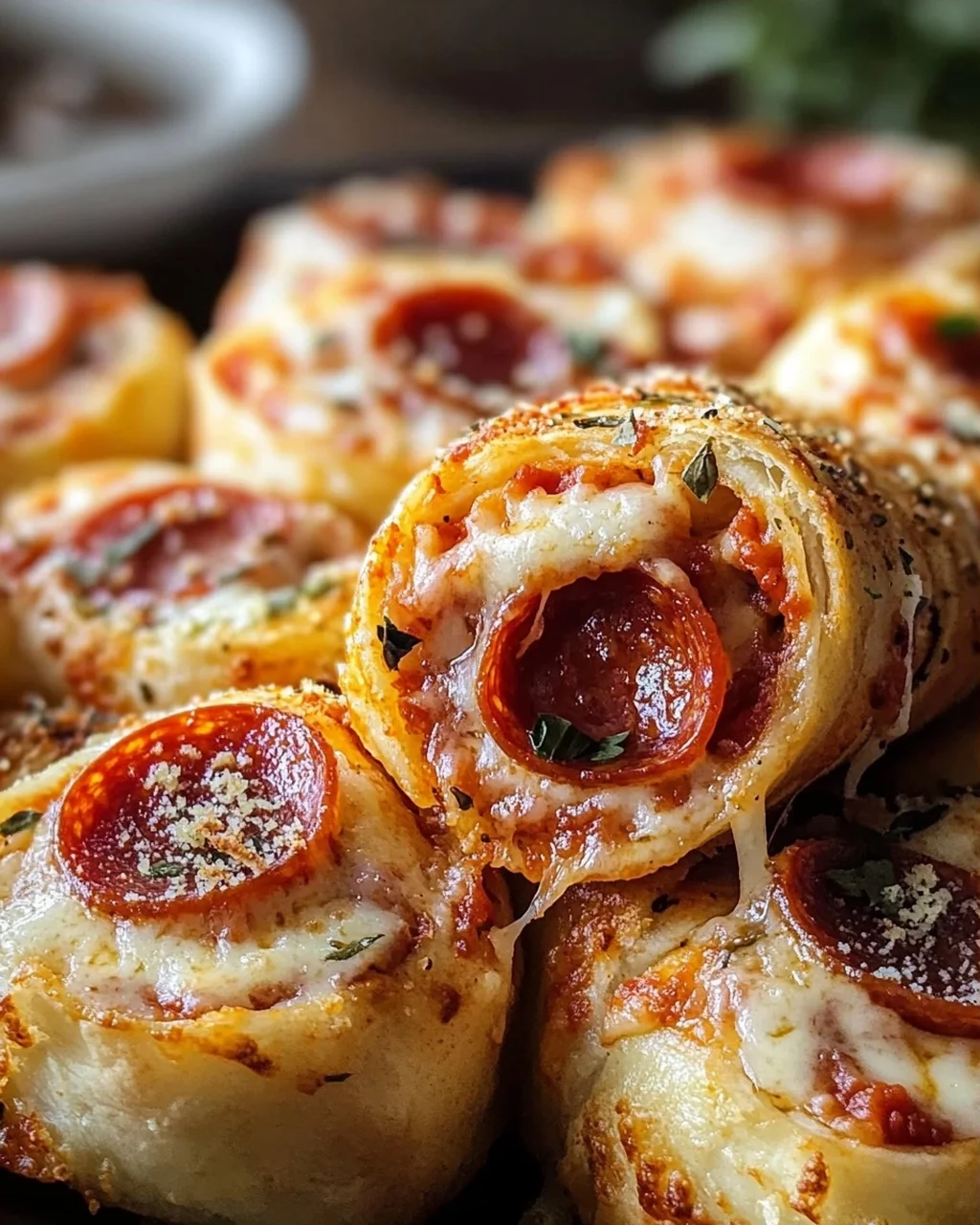 High Protein Rinder-Pepperoni-Pizza-Röllchen: Käsig, Knusprig