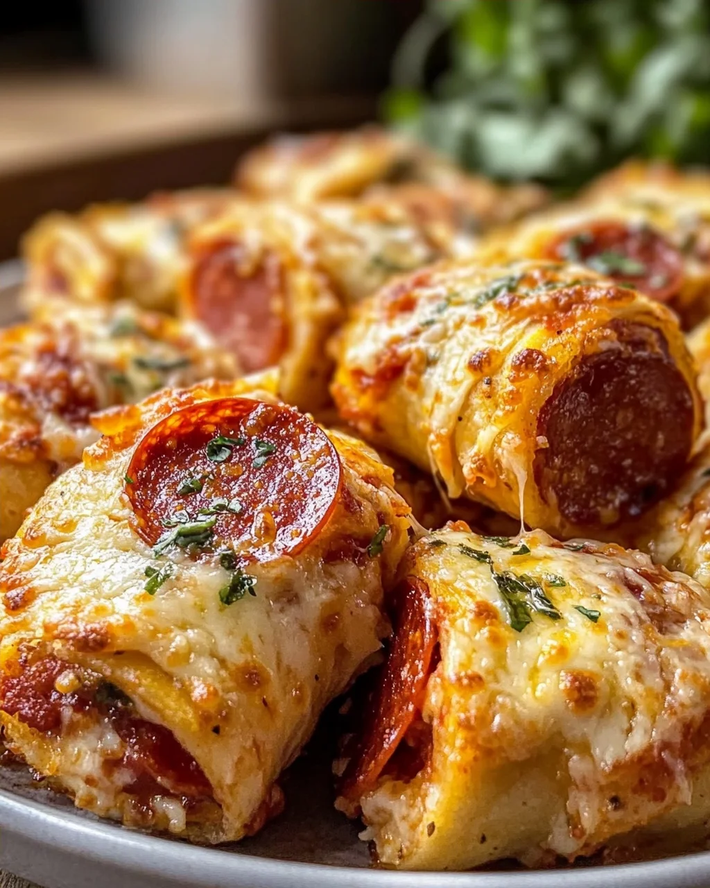 High Protein Rinder-Pepperoni-Pizza-Röllchen: Käsig, Knusprig