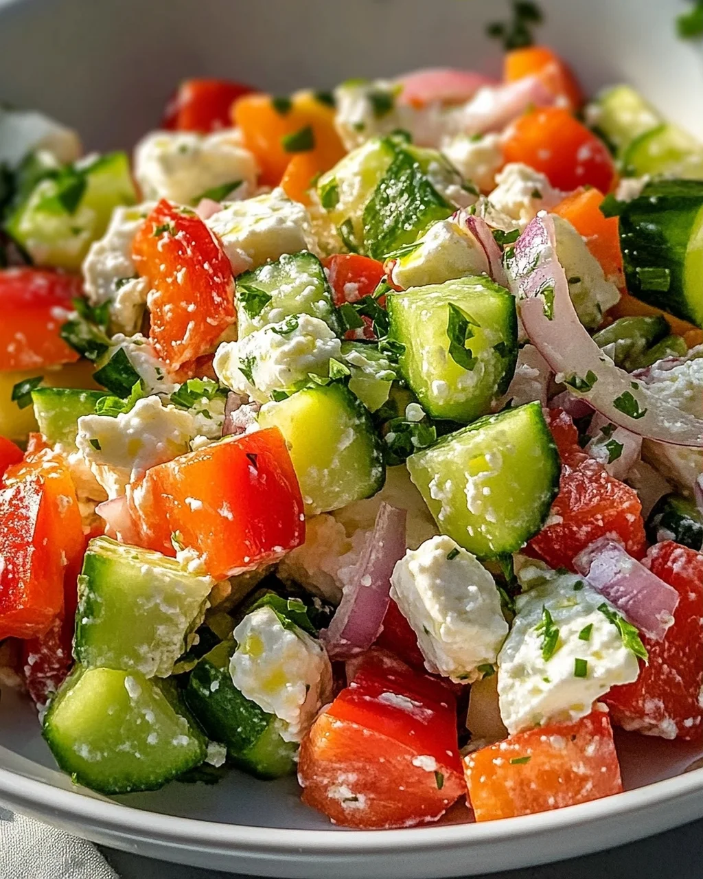 Hüttenkäse Salat: Die leckere Proteinbombe für Fitnessfans!