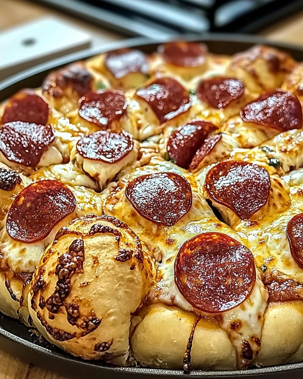 Käse-Pepperoni-Pizza-Bomben für den perfekten Snack