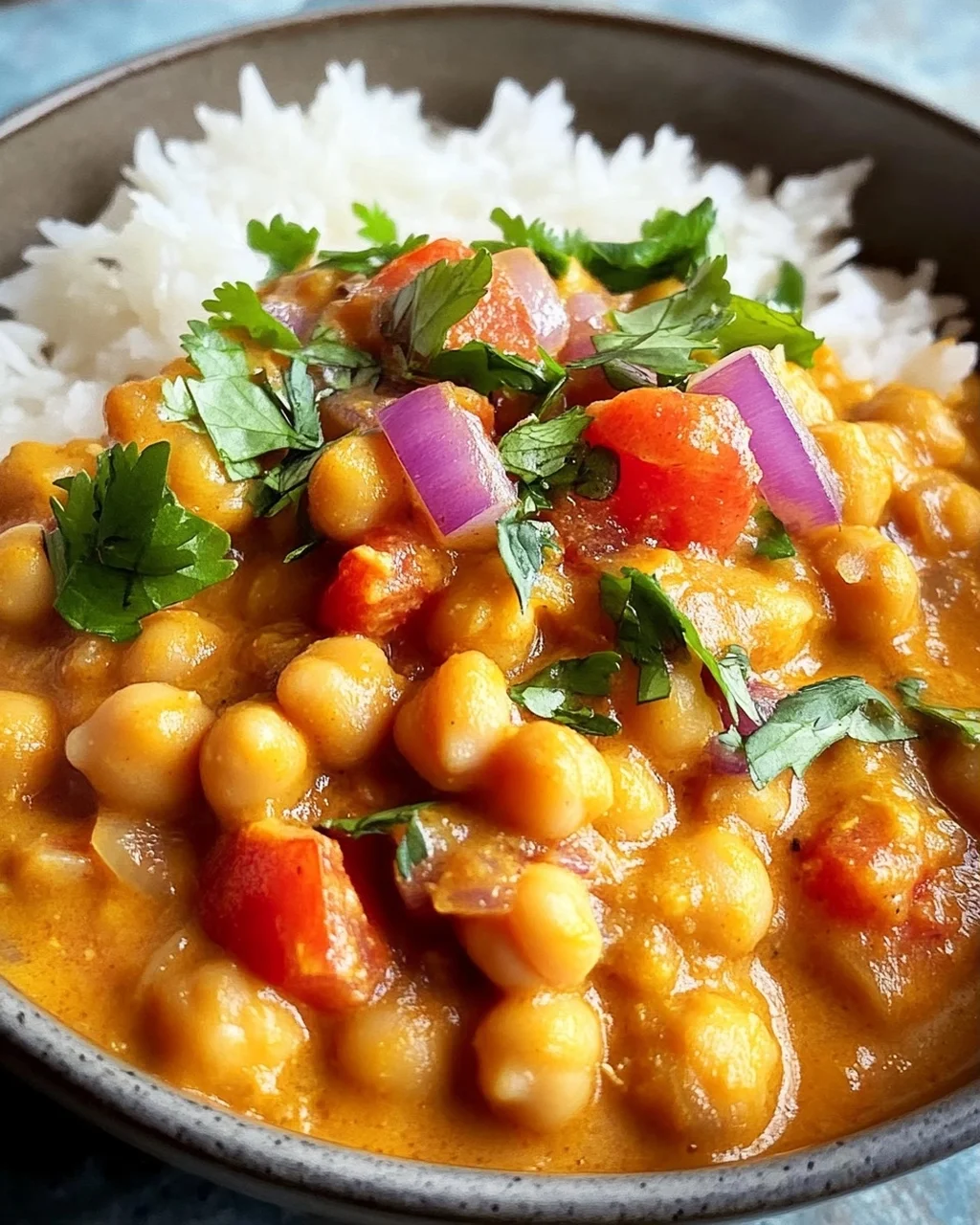 Kichererbsen-Curry mit Kokosmilch