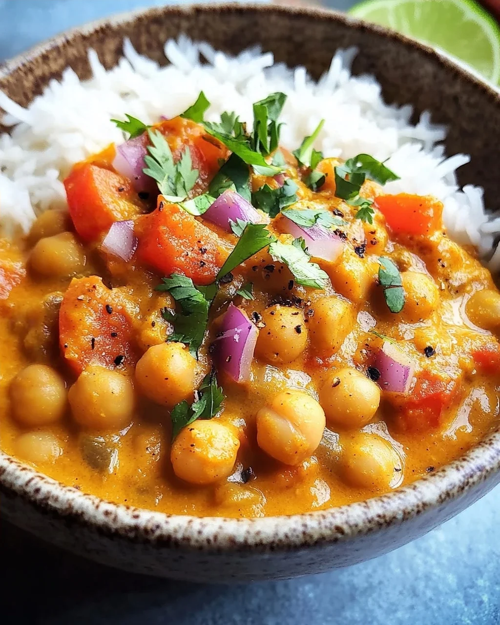 Kichererbsen-Curry mit Kokosmilch
