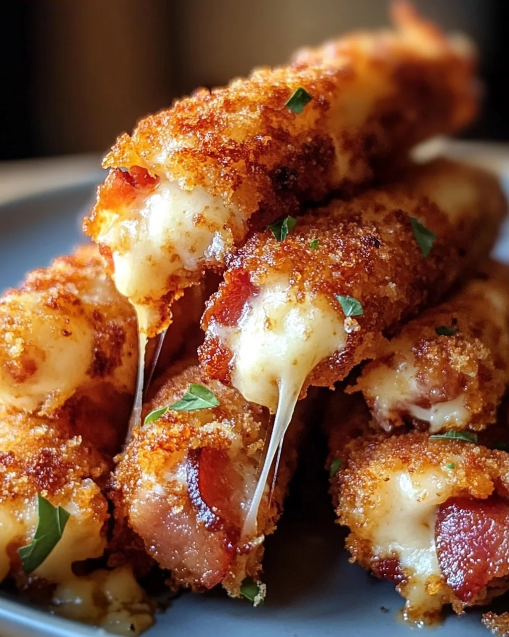 Knusprige Beef Bacon Mozzarella Sticks: So einfach & lecker!