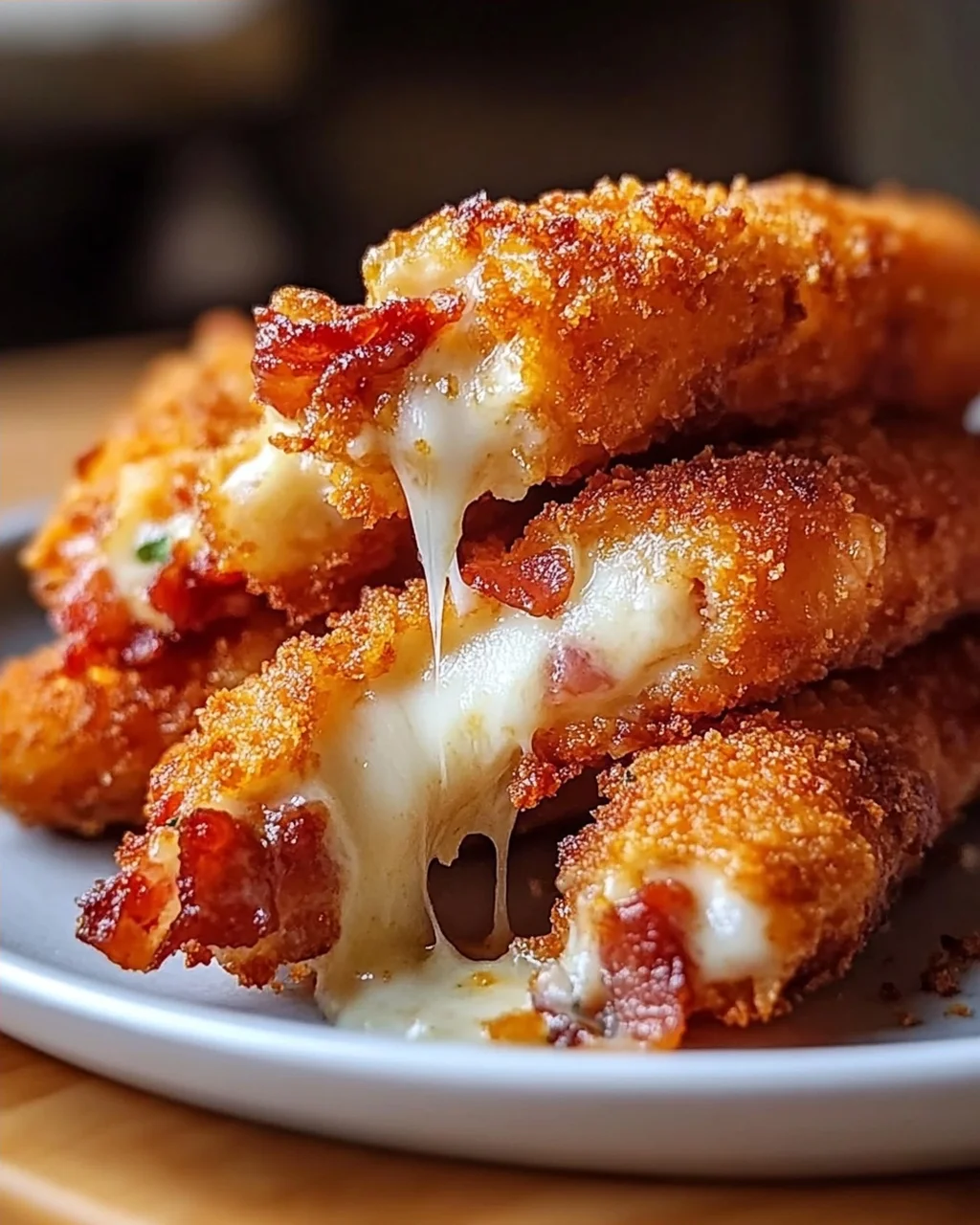 Knusprige Beef Bacon Mozzarella Sticks: So einfach & lecker!