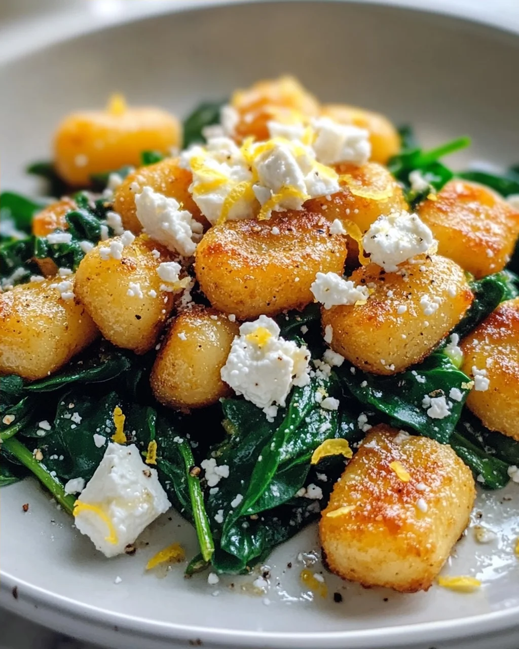 Knusprige Gnocchi mit Spinat & Feta: Dein neues Lieblingsgericht!