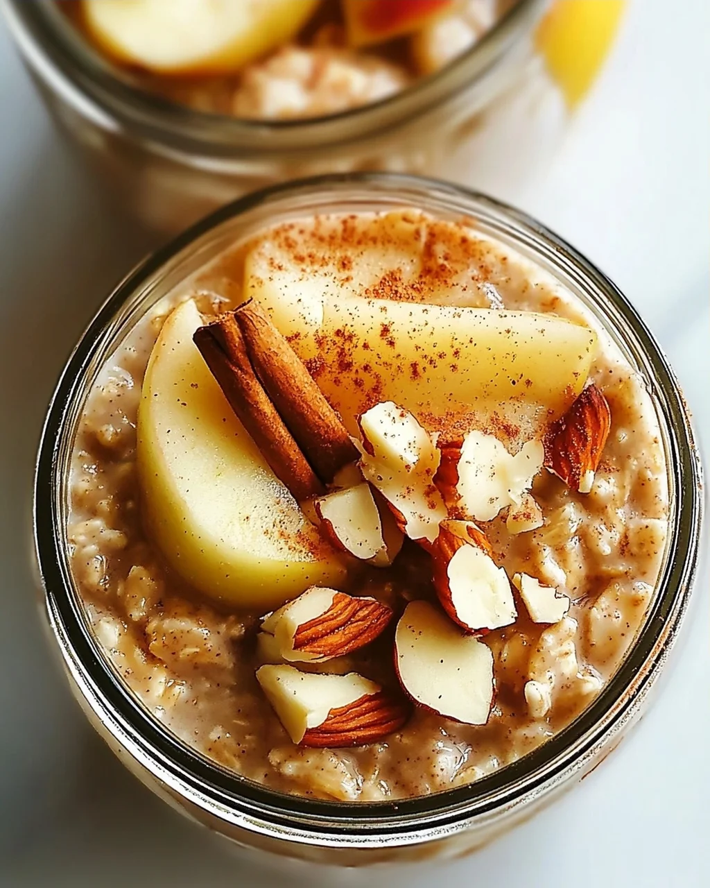 Köstliche Apple Cinnamon Overnight Oats Einfaches Rezept