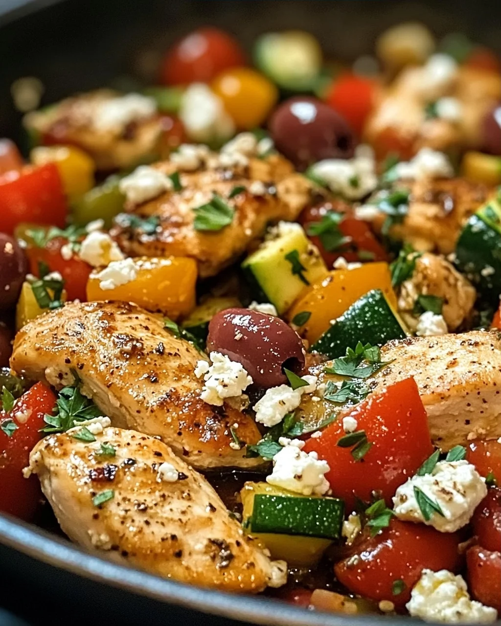 Mediterranes Hähnchen Pfannengericht in 30 Minuten