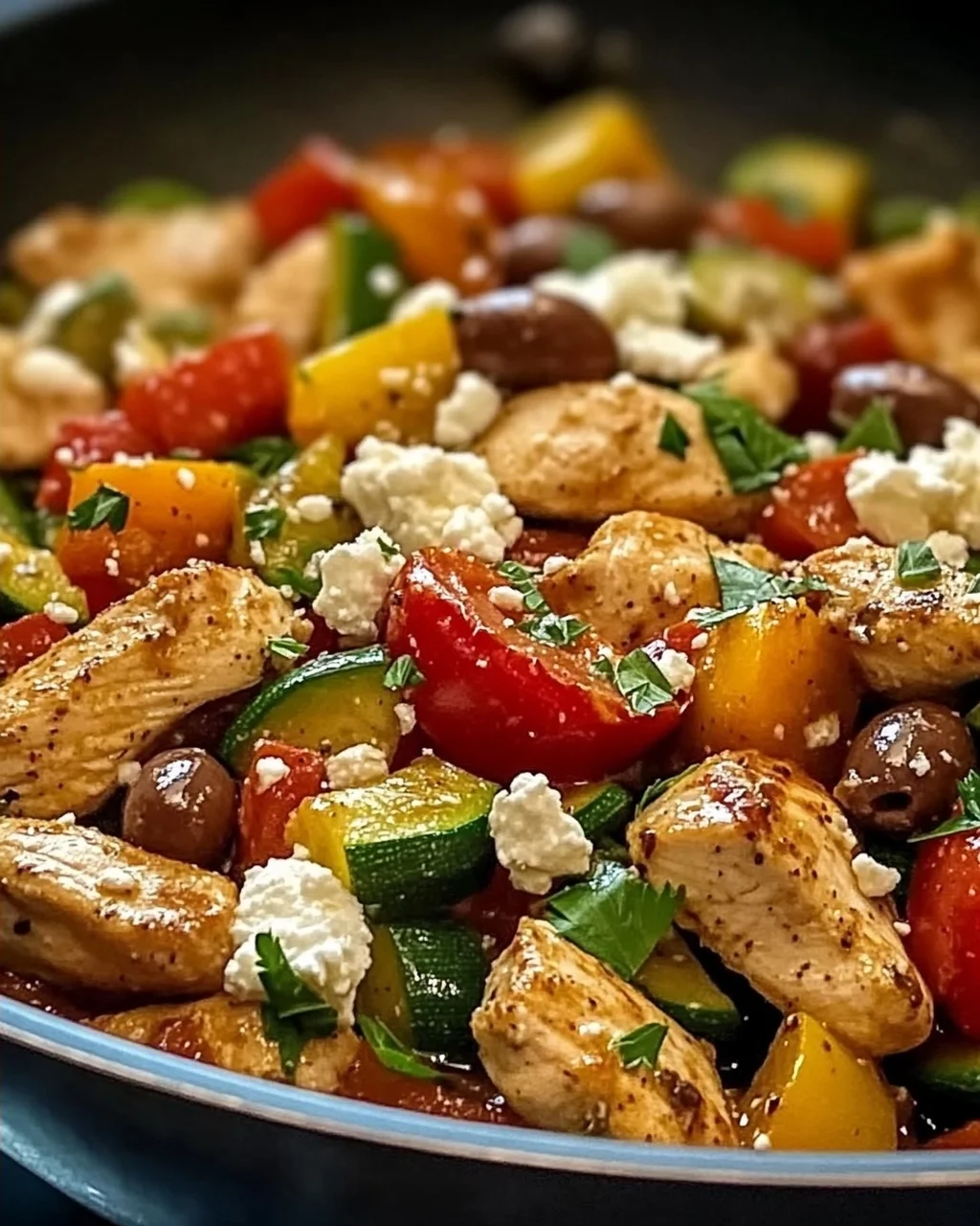 Mediterranes Hähnchen Pfannengericht in 30 Minuten