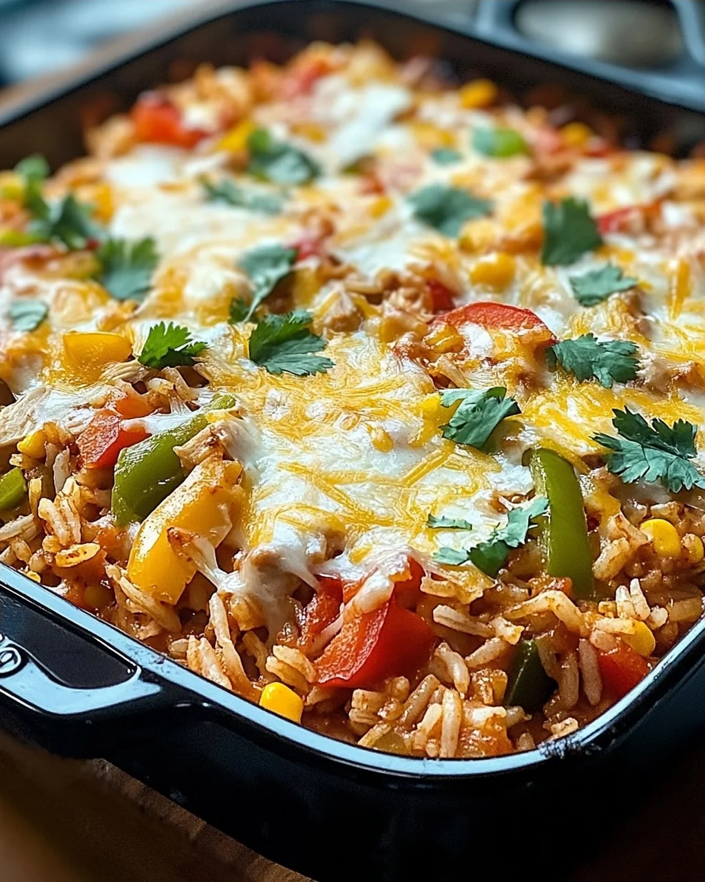 Mexikanischer Hähnchen-Reis-Auflauf leicht gemacht