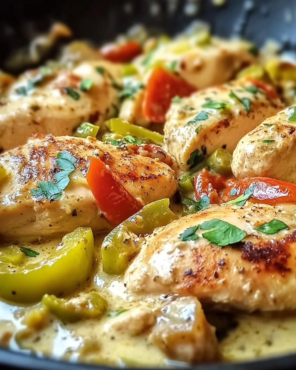 Peperoncini-Hühnchen-Pfanne in 30 Minuten