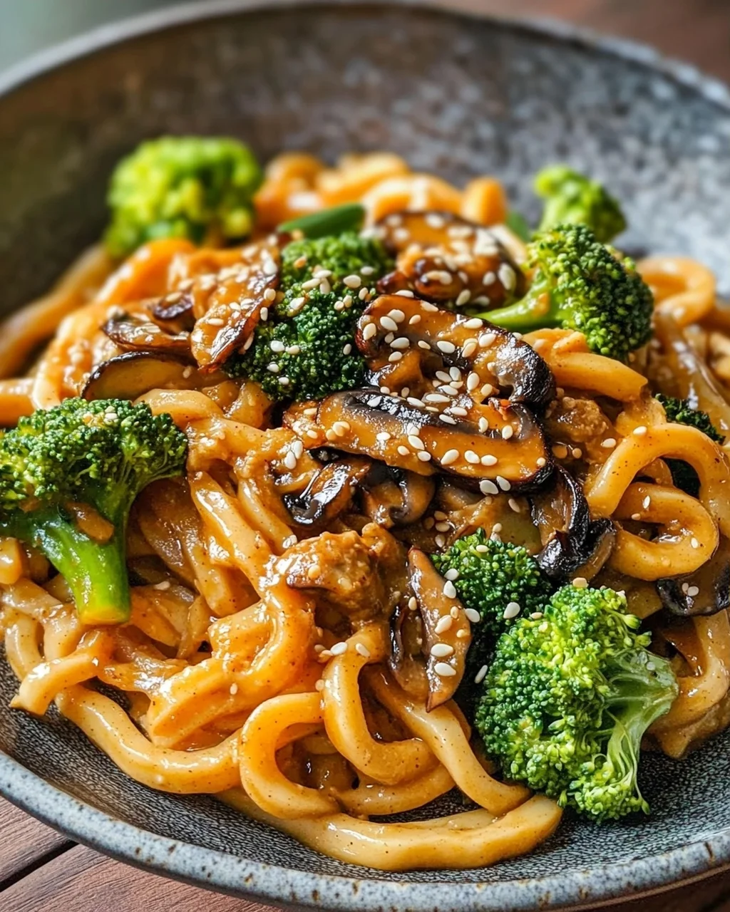 Schnelle Asianudeln mit Erdnusssauce