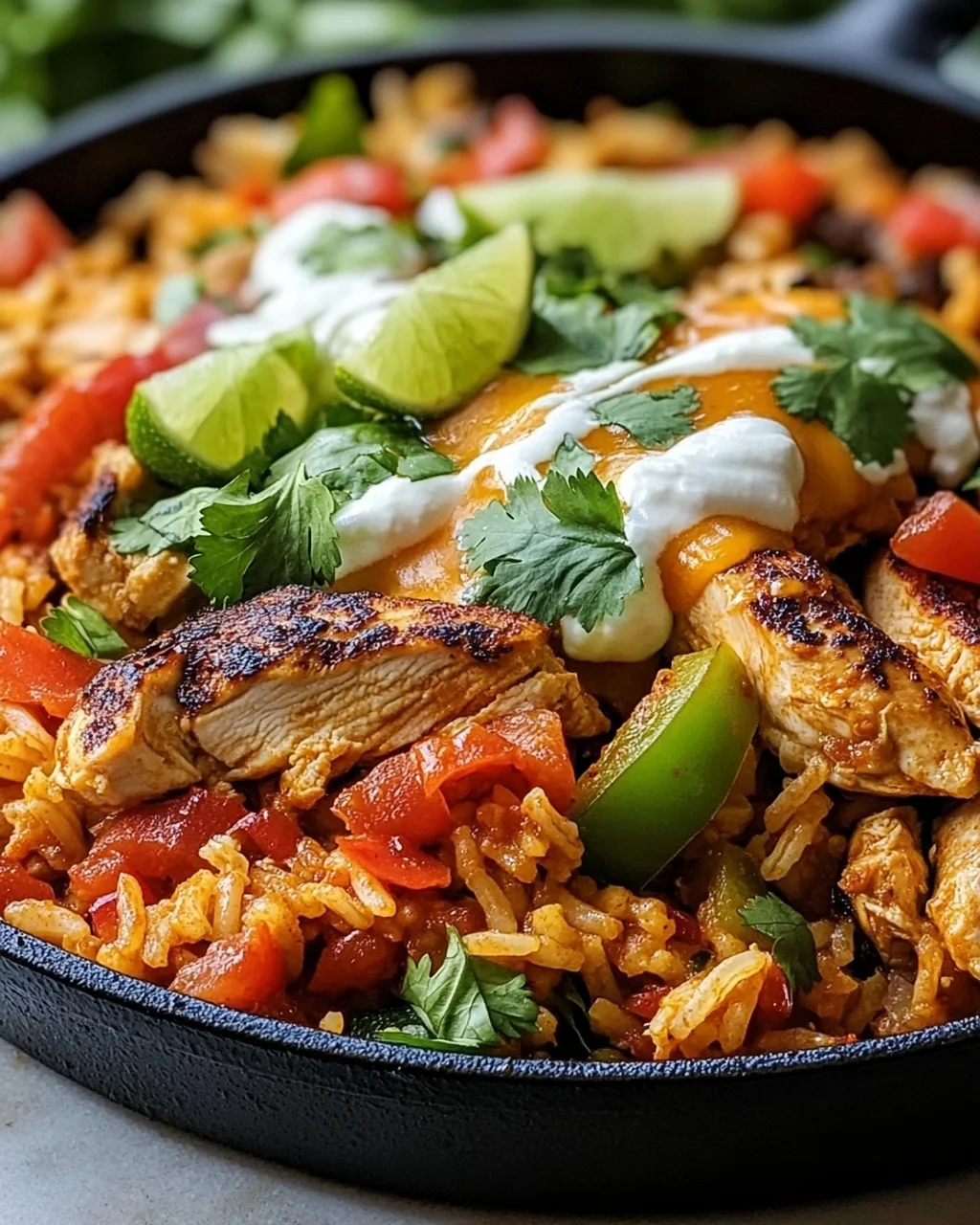 Taco-Pfanne mit Huhn und Reis