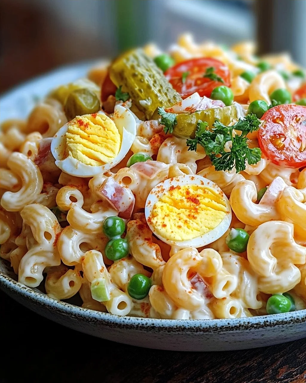 Teufelsei-Makkaroni-Salat