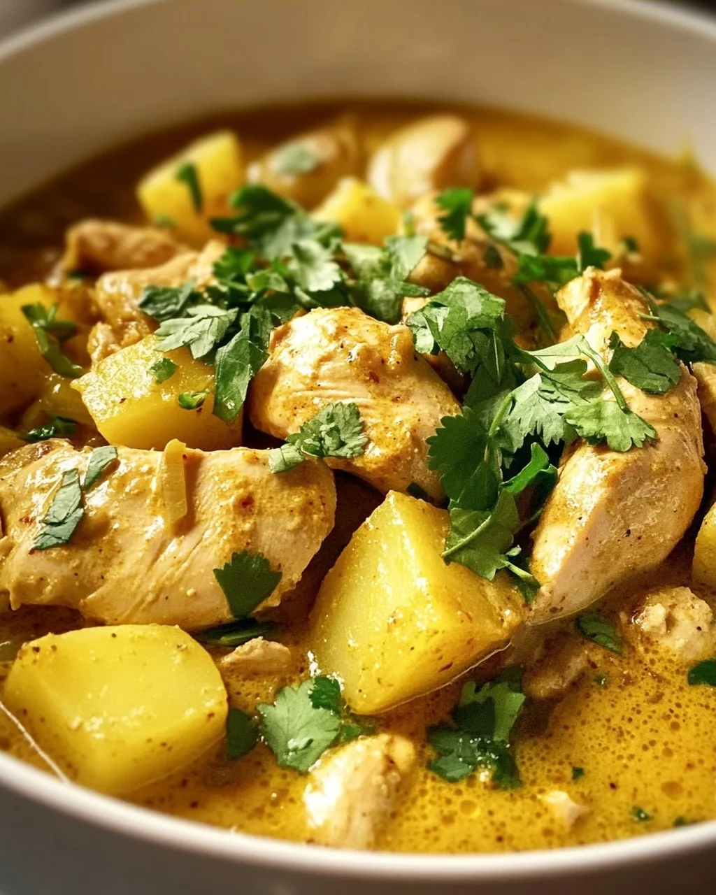Thai Gelbes Hühnercurry mit Kartoffeln – Exotischer Genuss!