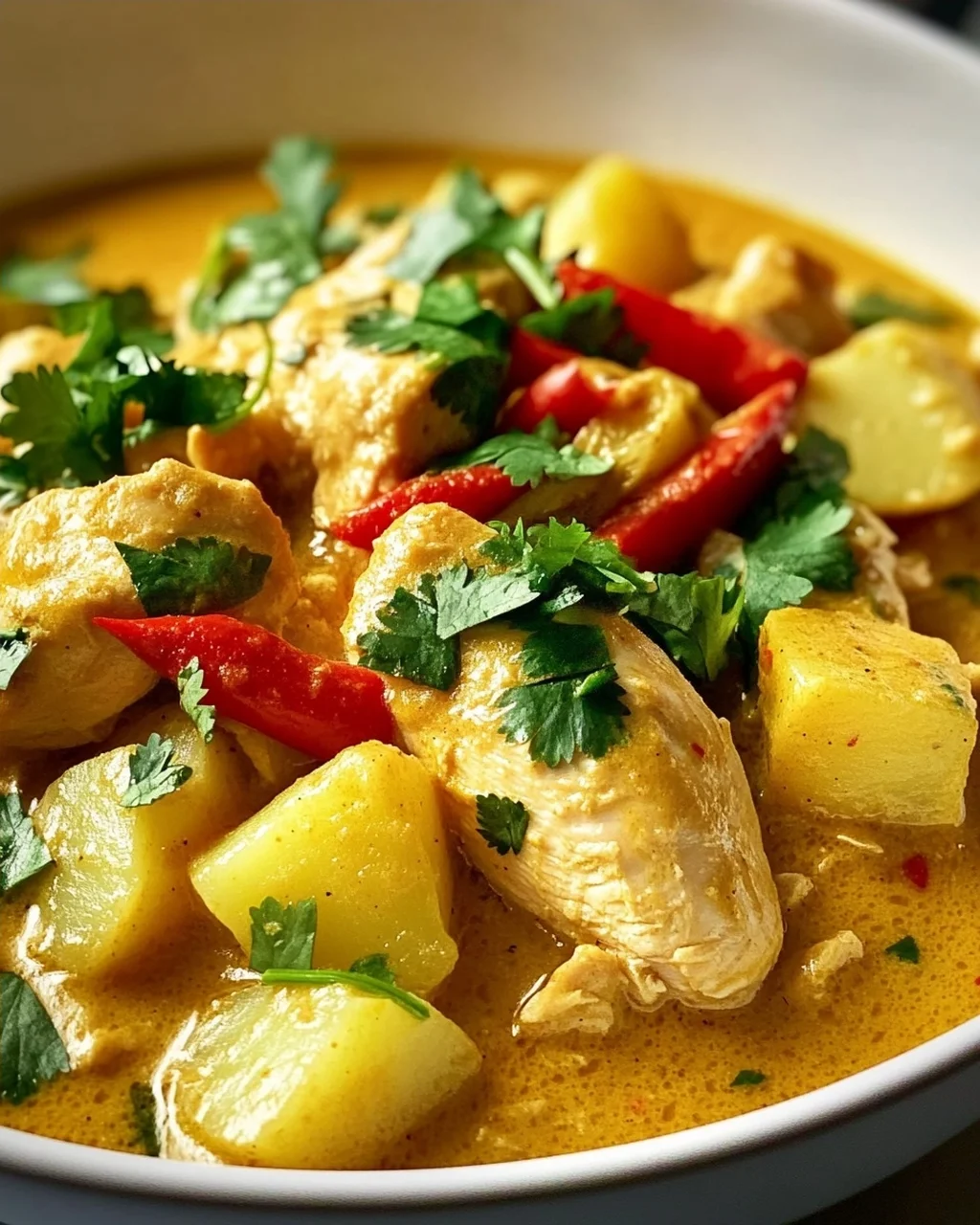 Thai Gelbes Hühnercurry mit Kartoffeln – Exotischer Genuss!