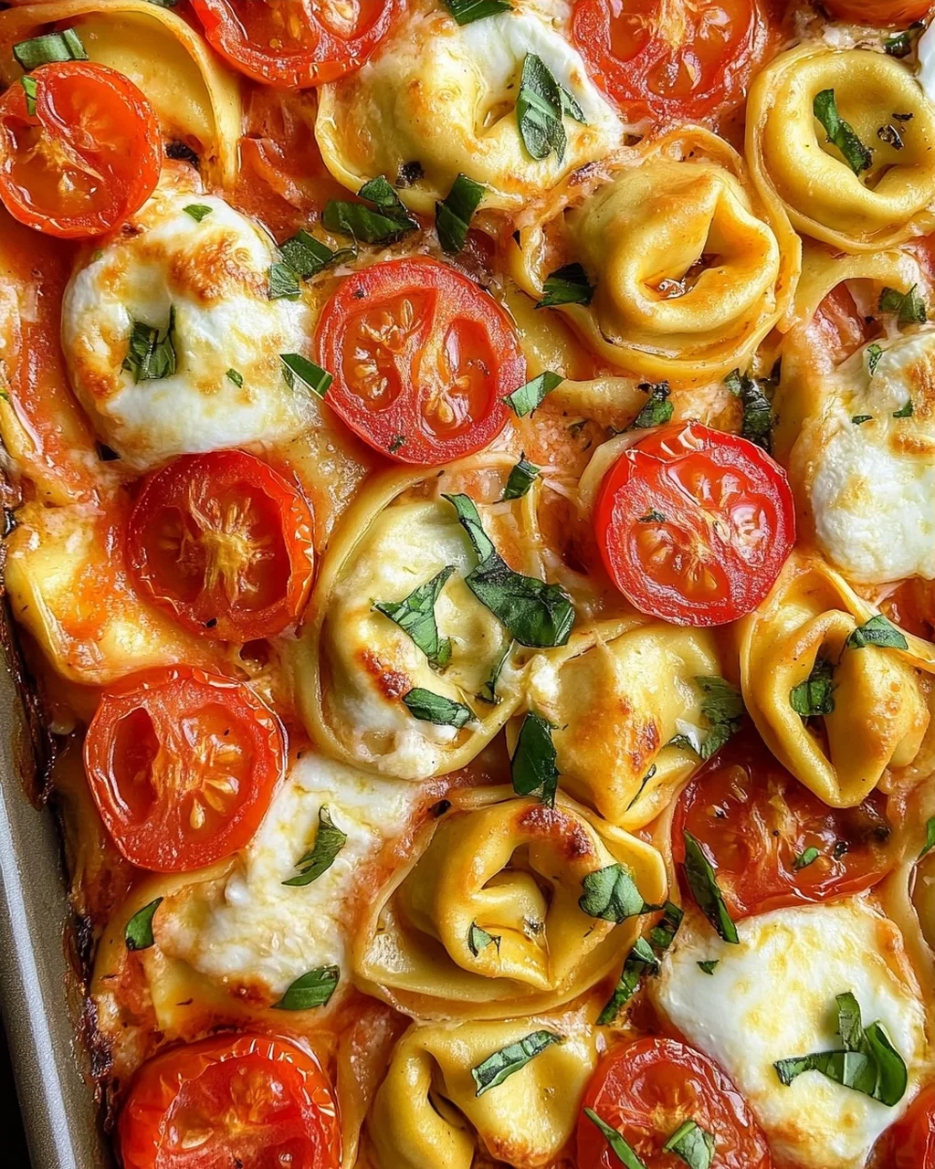 Tortellini-Auflauf mit Tomaten & Mozzarella