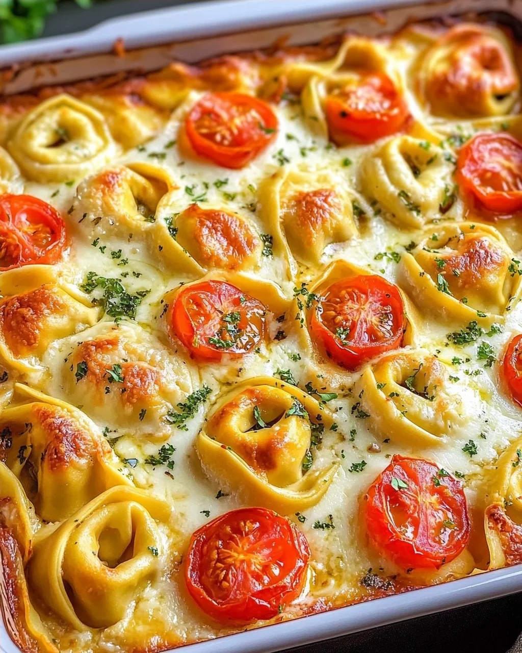 Tortellini-Auflauf mit Tomaten & Mozzarella