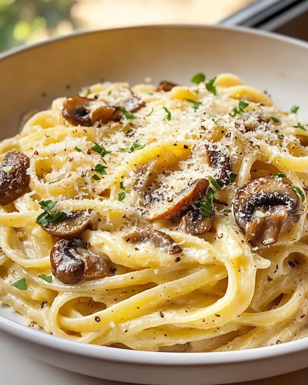 Unwiderstehliche Karamelisierter Lauch Pilz Gruyère Pasta